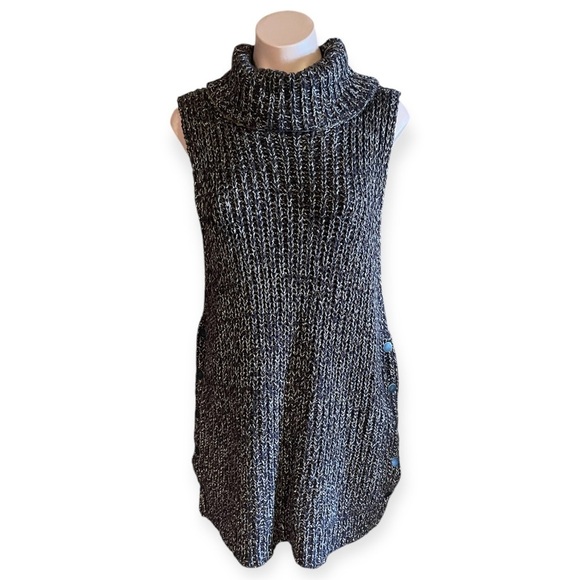 Free People Valentina Brown Medium Chunky Knit Sleeveless Sweater - Picture 1 of 9